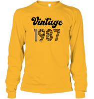 1987 Retro Vintage Birth Year Blast Unisex Long Sleeve Classic Tee