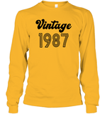 1987 Retro Vintage Birth Year Blast Unisex Long Sleeve Classic Tee