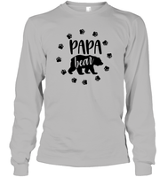 Papa Bear Family Shirt Unisex Long Sleeve Classic Tee