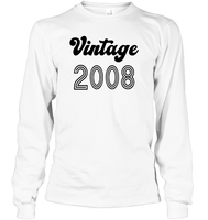 2008 Retro Vintage Birth Year Blast Unisex Long Sleeve Classic Tee