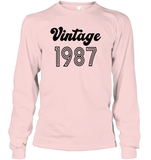 1987 Retro Vintage Birth Year Blast Unisex Long Sleeve Classic Tee