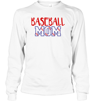 Baseball Mom Shirt, Long Sleeve, Hoodie, and Sweatshirt With Baseball Stripes