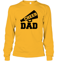Cheer Dad With Megaphone Unisex Long Sleeve Classic Tee