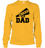 Cheer Dad With Megaphone Unisex Long Sleeve Classic Tee