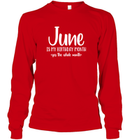 June Birthday Month Unisex Long Sleeve Classic Tee