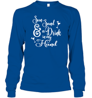 Sun Sand & A Drink In My Hand Bachelorette Shirt For Women