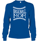 Baseball Mom Shirt Unisex Long Sleeve Classic Tee With Baseball Stripes