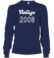 2008 Retro Vintage Birth Year Blast Unisex Long Sleeve Classic Tee