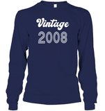 2008 Retro Vintage Birth Year Blast Unisex Long Sleeve Classic Tee