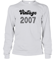 2007 Retro Vintage Birth Year Blast Unisex Long Sleeve Classic Tee