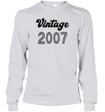 2007 Retro Vintage Birth Year Blast Unisex Long Sleeve Classic Tee