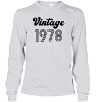 1978 Retro Vintage Birth Year Blast Unisex Long Sleeve Classic Tee