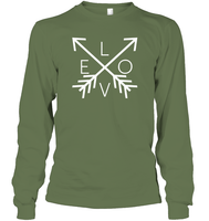 Love With Arrows Valentine's Day Unisex Long Sleeve Classic Tee