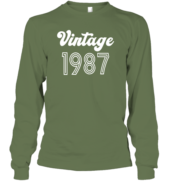 1987 Retro Vintage Birth Year Blast Unisex Long Sleeve Classic Tee