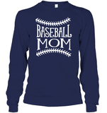 Baseball Mom Shirt Unisex Long Sleeve Classic Tee With Baseball Stripes