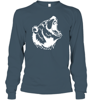 Angry Bear Shirt Unisex Long Sleeve Classic Tee