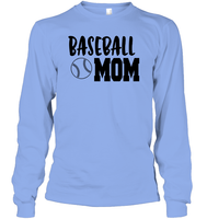 Baseball Mom Shirt Unisex Long Sleeve Classic Tee With Baseball