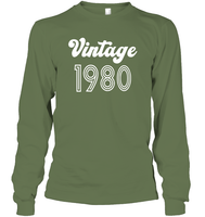 1980 Retro Vintage Birth Year Blast Unisex Long Sleeve Classic Tee