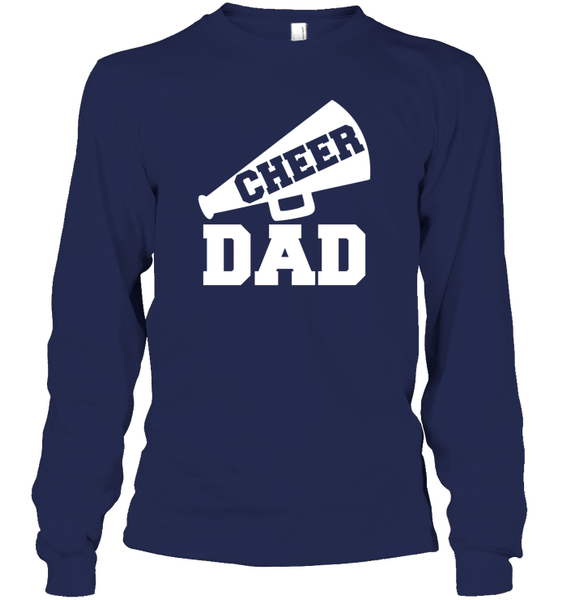 Cheer Dad With Megaphone Unisex Long Sleeve Classic Tee