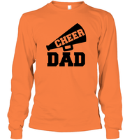 Cheer Dad With Megaphone Unisex Long Sleeve Classic Tee