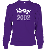 2002 Retro Vintage Birth Year Blast Unisex Long Sleeve Classic Tee
