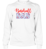 Baseball Dad Shirt, Long Sleeve, Hoodie, and Sweatshirt With Baseball Stripes
