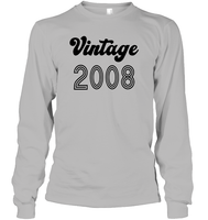 2008 Retro Vintage Birth Year Blast Unisex Long Sleeve Classic Tee