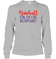 Baseball Dad Shirt, Long Sleeve, Hoodie, and Sweatshirt With Baseball Stripes