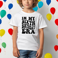 In My Sixth Birthday Era Svg Files For Cricut, 6th Birthday Svg, 6 Year Old Svg Dxf Png Eps Cut Files Silhouette