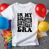 In My Eighth Birthday Era Svg Files For Cricut, 8th Birthday Svg, 8 Year Old Svg Dxf Png Eps Cut Files Silhouette