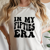 In My Fifties Era Svg Files For Cricut, 50th Birthday Svg, Fifties Svg Dxf Png Eps Cut Files Silhouette