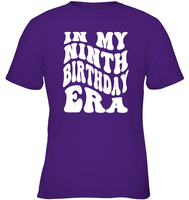 In My Ninth Birthday Era  Birthday Shirt Kids Tee, Hoodie, Sweatshirt