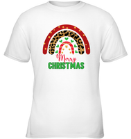 Merry Christmas Shirt With Rainbow For Women