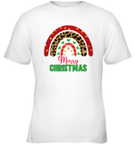 Merry Christmas Shirt With Rainbow For Women
