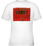 Merry Christmas Shirt  With Plaid For Women