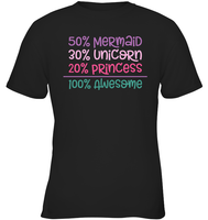 50% Mermaid, 30% Unicorn, 20% Princess – 100% Magical Baby Onesie