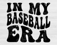 In My Baseball Era Svg Files For Cricut, Baseball Svg, Sport Svg Dxf Png Eps Cut Files Silhouette
