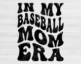 In My Baseball Mom Era Svg Files For Cricut, Baseball Mom Svg, Baseball Svg Dxf Png Eps Cut Files Silhouette