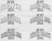 Football Svg Files For Cricut, Baseball Svg, In My Era Svg Dxf Png Eps Cut Files Silhouette