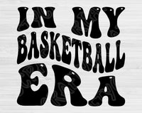 In My Basketball Era Svg Files For Cricut, Basketball Svg, Sports Svg Dxf Png Eps Cut Files Silhouette