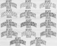 Birthday Svg Files For Cricut, In My Era Svg, Birthday Girl Svg Dxf Png Eps Cut Files Silhouette
