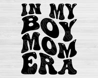 In My Boy Mom Era Svg Files For Cricut, Boy Mom Svg, Boy Mama Svg Dxf Png Eps Cut Files Silhouette
