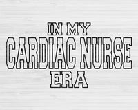 In My Cardiac Nurse Era Svg Files For Cricut, Cardiac Nurse Svg, Cardiovascular Nurse Svg Dxf Png Eps Cut Files Silhouette