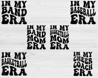 Football Svg Files For Cricut, Baseball Svg, In My Era Svg Dxf Png Eps Cut Files Silhouette