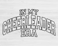 In My Cheerleader Era Svg Files For Cricut, Cheerleader Svg, Cheer Leading Svg Dxf Png Eps Cut Files Silhouette