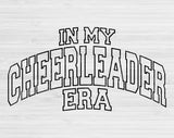 In My Cheerleader Era Svg Files For Cricut, Cheerleader Svg, Cheer Leading Svg Dxf Png Eps Cut Files Silhouette