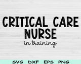 critical care nurse svg