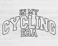 In My Cycling Era Svg Files For Cricut, Cycling Svg, Biking Svg Dxf Png Eps Cut Files Silhouette