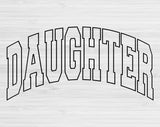 Daughter Svg Files For Cricut, Daughter Png, Daughter Life Svg Dxf Png Eps Cut Files Silhouette