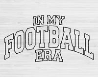In My Football Era Svg Files For Cricut, Football Svg, Football Mom Svg Dxf Png Eps Cut Files Silhouette